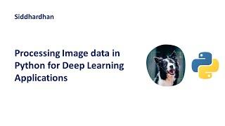 Processing Image data in Python for Deep Learning Applications | Image Processing with Python