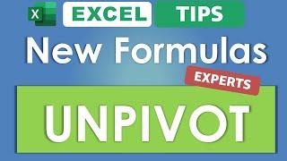 UNPIVOT in excel with new formulas