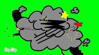 Ek Doodles Fight Cloud Green Screen