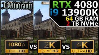 Kingdom Come Deliverance | 1080p vs 1440p vs 2160p | RTX 4080 | i9 13900K | 64GB RAM | 2TB NVMe