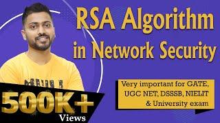 Lec-84: RSA Algorithm in Network Security with examples in Hindi rsa algorithm example in hindi