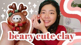 ‍️ beary cute miniature clay reindeer ⭐️ YeppenHowTo ⭐️