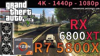 Grand Theft Auto V (GTA 5) | RX 6800 XT | Ryzen 7 5800X | 4K - 1440p - 1080p | Ultra & Low Settings