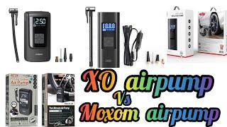 Xo portable pump | moxom portable airpump charger |مضخة هواء وباور بنك AC01 موكسوم (4000mAh) محمول