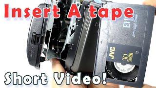 How To Insert VHS-C Tape Into The Camcorder