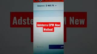 Adsterra CPM Secret Trick New Method - Free Traffic For Adsterra Direct Link - #shorts #shortfeed