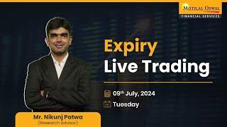 FINNifty Expiry Live Trading  |  9th July, 2024