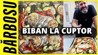 BIBAN DE MARE LA CUPTOR CU LEGUME SI SOS DE LAMAIE