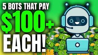 5 FREE AI Bots That Make $100+ A Day Each! (Make Money Online 2023)