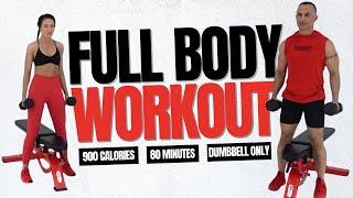 FULL BODY FIRMING || Home Dumbbell Workout 900 cal with Coach Ali