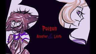 Poison | Аластор & Лилит | Hazbin Hotel fan animation | AI cover