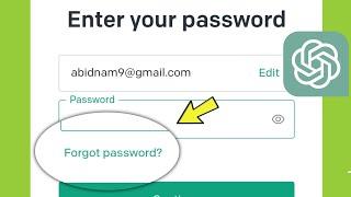 How to change/forget ChatGpt Password