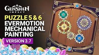 Evermotion Mechanical Painting: Invoker Puzzle V & VI Event Guide | Inazuma Paintings | Genshin 3.7