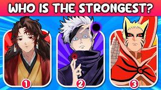 Guess The Strongest Character in Every Anime Verse Quiz | Strongest Anime Characters | ANIME QUIZ