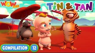 Cartoon Video | Tin And Tan | Kids Show | Compilation 12 | WowKidz Jr