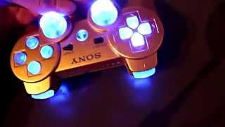 Custom Ps3 Controller "the blue touched gold" by CKS-Design