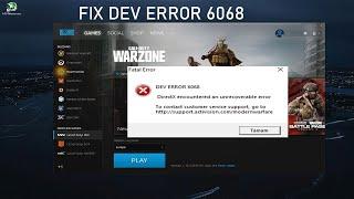 Dev Error Warzone. entre outros