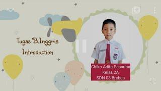 Perkenalan Diri memakai Bahasa Inggris | Introduction | Tugas Bahasa Inggris Kelas 2 SD