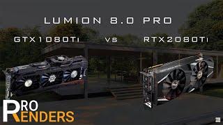 Rendering test - GTX1080Ti vs RTX2080Ti  (Lumion 8.0 Pro)