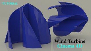 Wind turbine  3D modeling in Cinema 4D