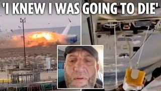 Plane crash survivor says he prayed as he waited for jet to fall apart after 'Russian missile hit'