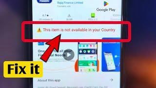 Solve it- This app is not available in your country | Country Code Google play se kaise change kare