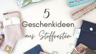 5 tolle Geschenkideen aus Stoffresten // Nähideen für Nähstarter // Handmadebyanni