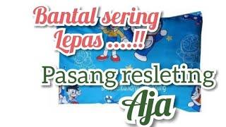 #resletingbantal#bantal#urungbantal cara memasang resleting bantal