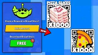 NEW!  FREE x1000 PIZZA SLICES QR CODES |BRAWL STARS QR CODE 2025 || BrawlStars NEW UPDATE