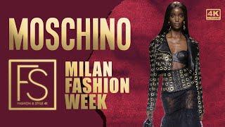 MOSCHINO 40th-Anniversary SS24 Milan Fashion Week 4K Adut Akech, Adwoa Aboah, Sara Grace Wallerstedt