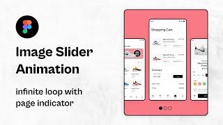 Image Slider Animation in Figma | Website Header Hero Section Design with Interactive Components