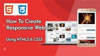 Website Design Tutorial Using HTML and CSS For Beginners | HTML5 & CSS3