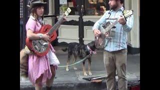 Girl Singer Busking in New Orleans. Sierra Ferrell