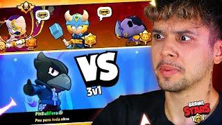 joguei o *NOVO MODO* 1v3 no BRAWL STARS 