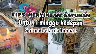 food preparation || tips menyimpan sayuran || solusi belanja hemat || aktivitas IRT