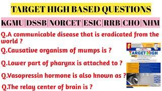 Target High Based Important Questions For Nursing Exams|Target High Important Questions Answer