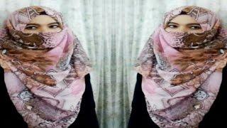 Niqab style with square scarf with full coverage (requested)||Farzana Alin||