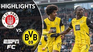 St. Pauli vs. Borussia Dortmund | Bundesliga Highlights | ESPN FC