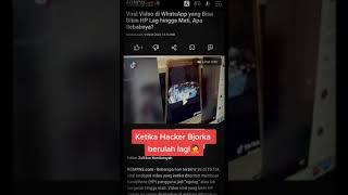 Viral video di Whatsapp, video cctv Bjorka bisa buat HP nge-lag dan mati sendiri