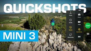 DJI MINI 3 : TUTO modes QUICKSHOTS