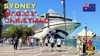 Sydney Christmas Lights Walk | 4K Walking Tour