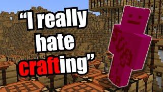 Minecraft, but if I say "craft" blocks become crafting tables...