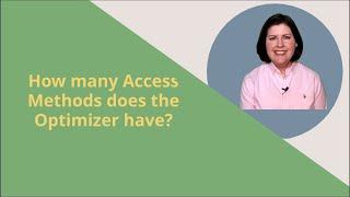 Oracle Optimizer Access Methods