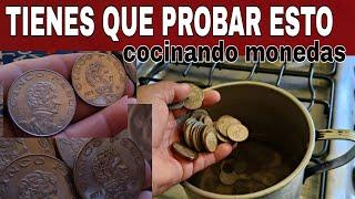 INCREÍBLE ESTE Experimento, para LIMPIAR MONEDAS SUCIAS Y antiguas......