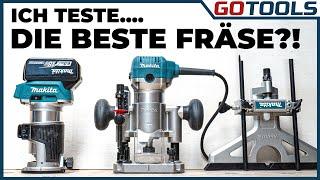  Makita Fräsen Härtetest! Gleiche Leistung bei Akku vs Kabel? DRT50 vs RT0700CX2J | inkl. Verlosung