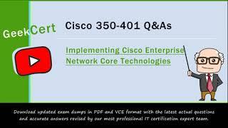 [2020.10] Latest Cisco 350-401 exam questions and answers and exam discount codes