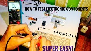 Paano mag check  ng mga Electronics Components  || Testing Electronic Components With DMM  TAGALOG