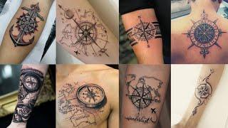 Very Popular Compass Tattoo Designs For Men 2023 | Trending Tattoos