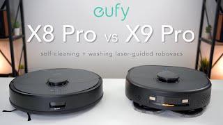 eufy X8 Pro vs X9 Pro In-Depth Review | Self-Emptying & Self-Washing RoboVacs!