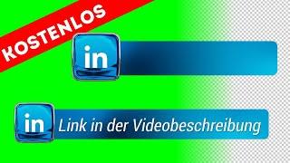 LinkedIn Deutsch animation | Sozialen Medien Green Screen, Alphakanal